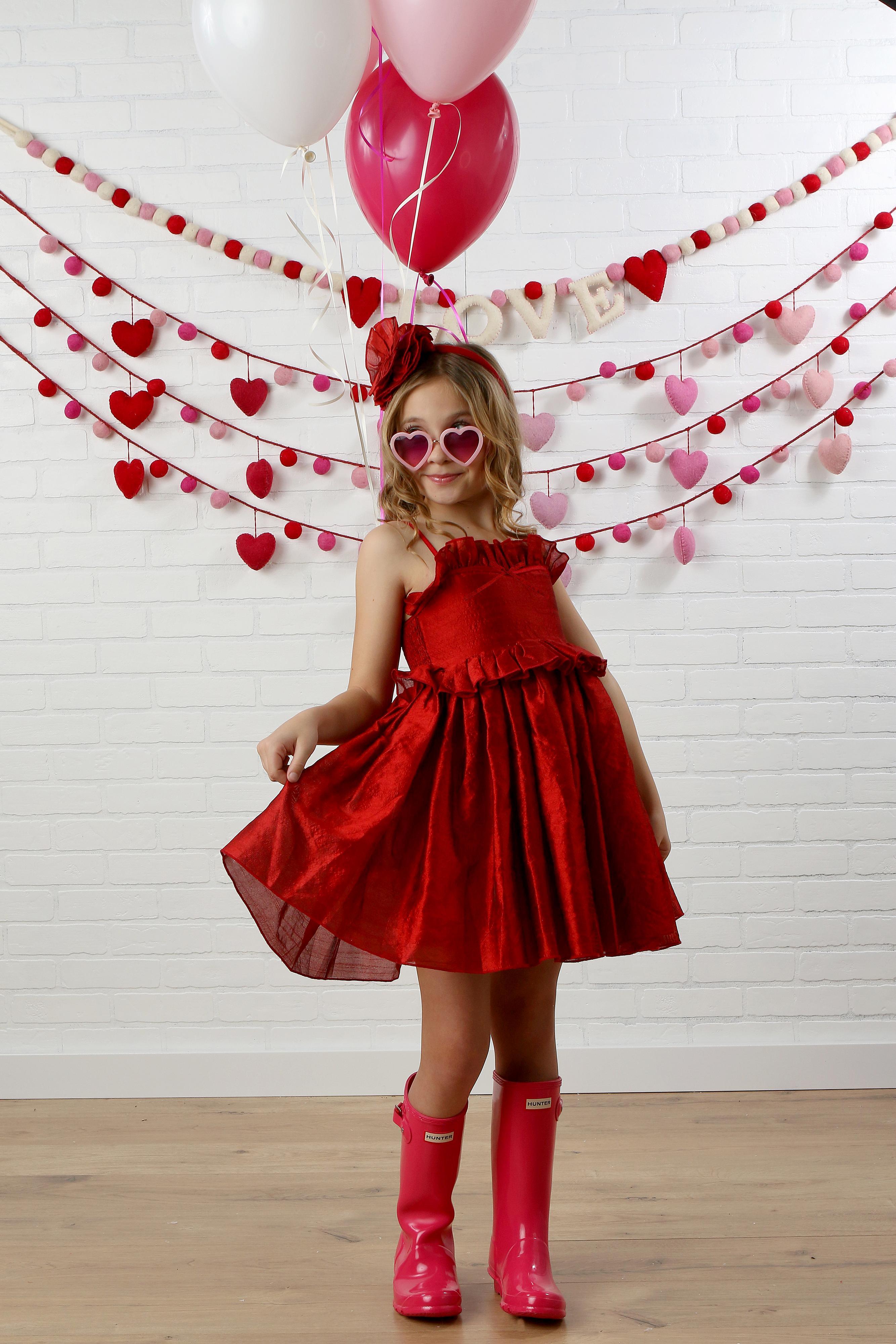 The Bella Dress in Red